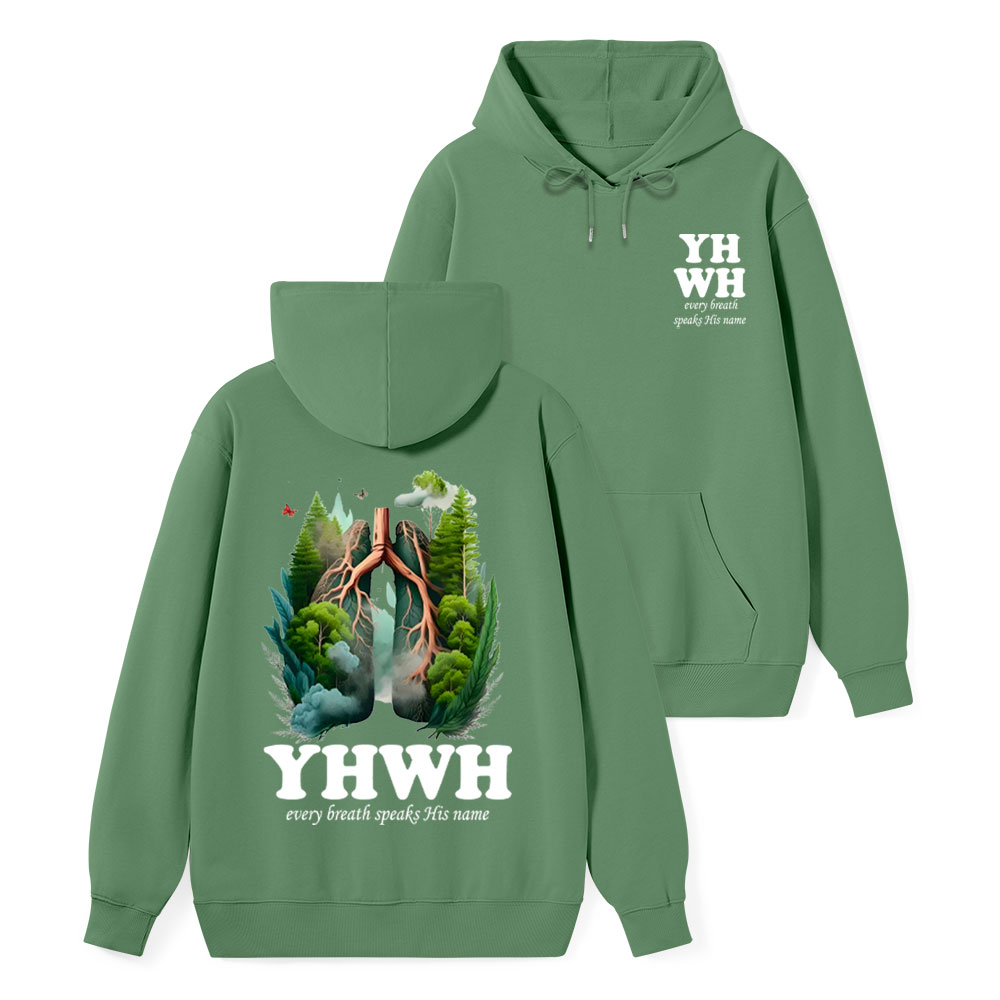 YHWH Every Breath Speaks His Name Classic Hoodie