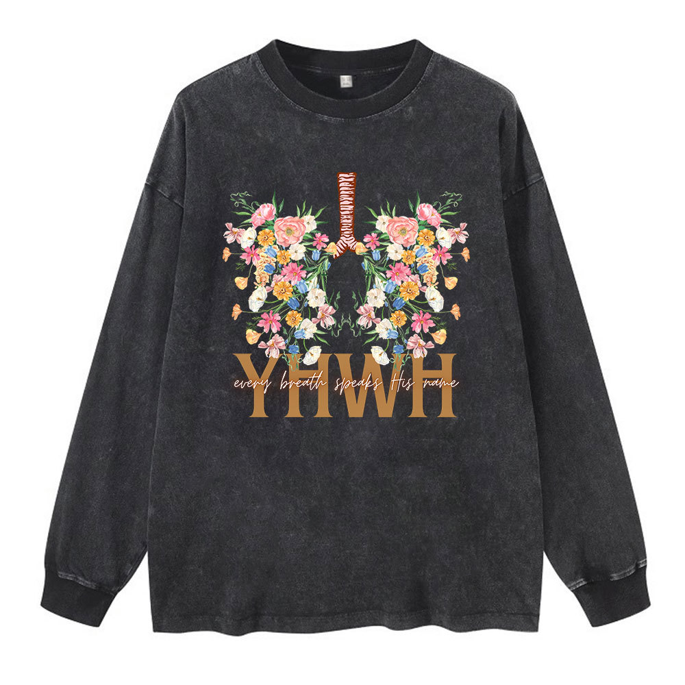 Sample Washed Long Sleeve T-Shirt Sale - GuidingCross