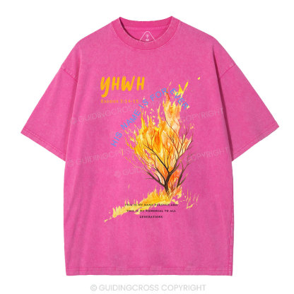 YHWH His Name Is Forever Christian Washed T-Shirt