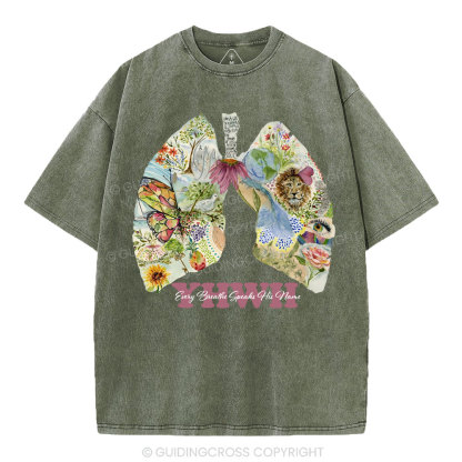 YHWH Just Breathe Christian Washed T-Shirt