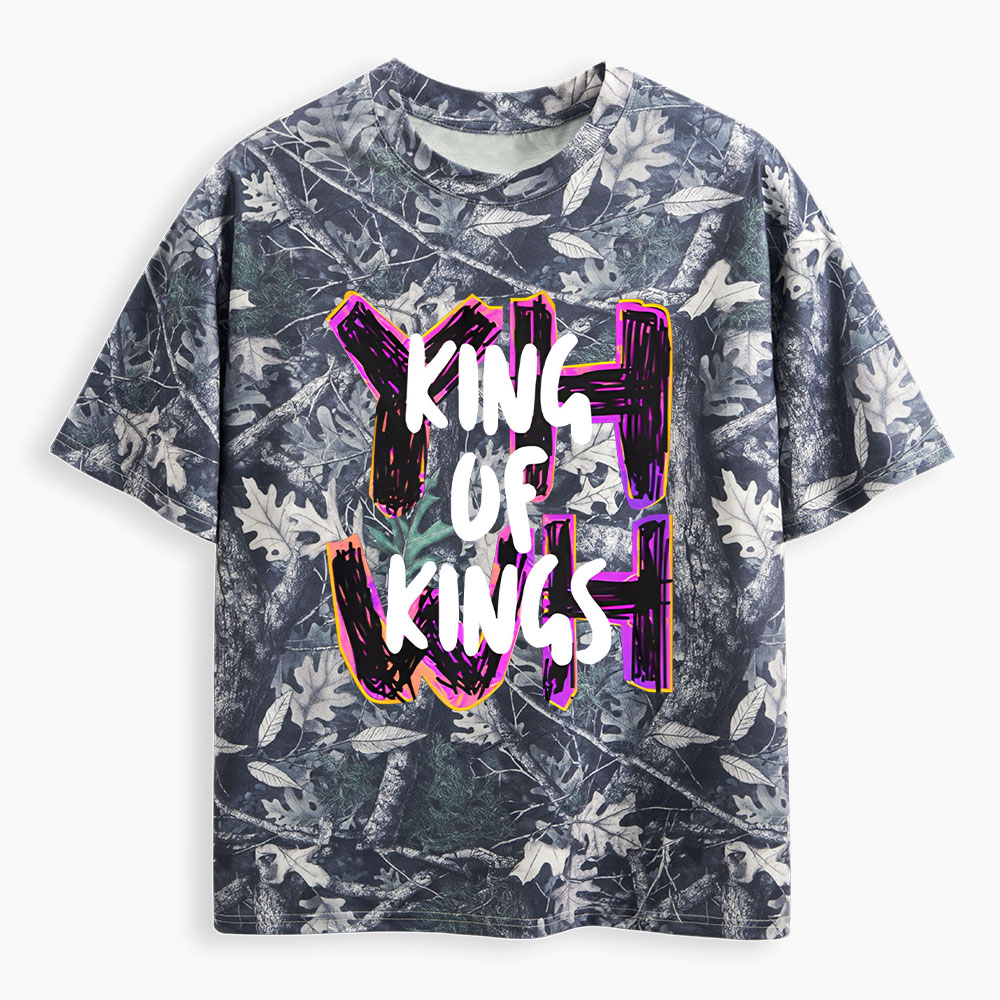 YHWH King Of Kings Christian Camo T-Shirt