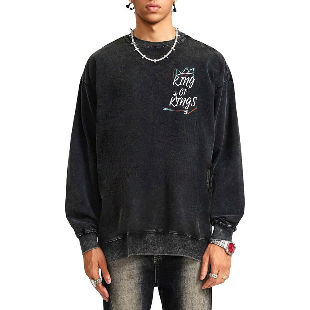 YHWH King Of Kings Christian Washed Sweatshirt