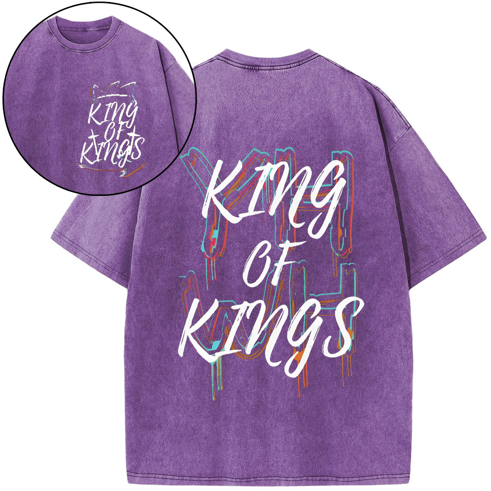 YHWH King Of Kings Christian Washed T-Shirt