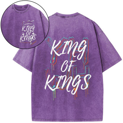 YHWH King Of Kings Christian Washed T-Shirt