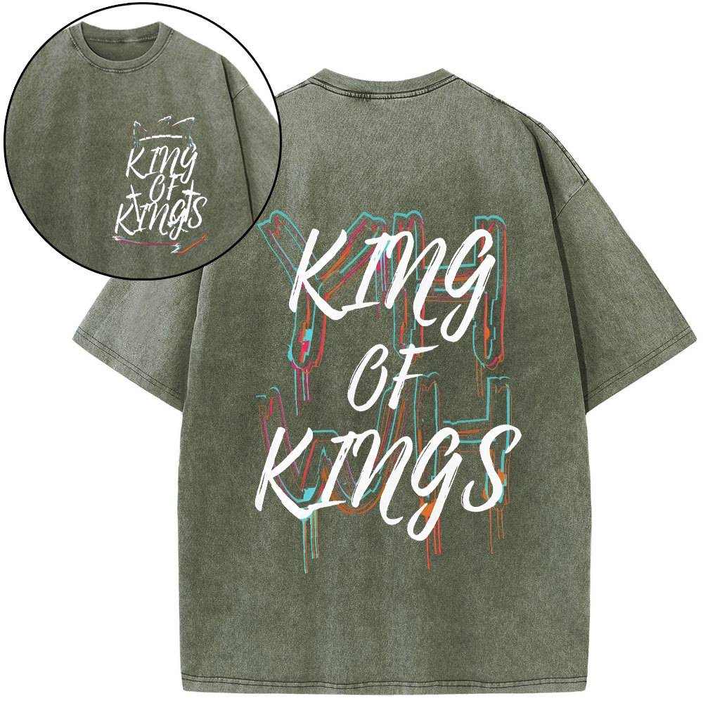 YHWH King Of Kings Christian Washed T-Shirt