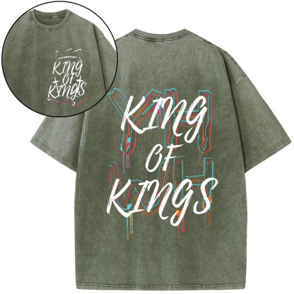 YHWH King Of Kings Christian Washed T-Shirt