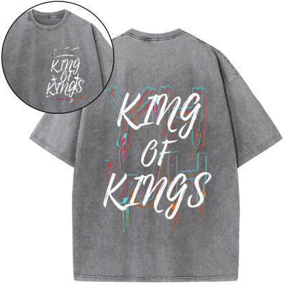 YHWH King Of Kings Christian Washed T-Shirt