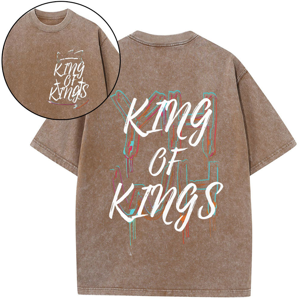 YHWH King Of Kings Christian Washed T-Shirt