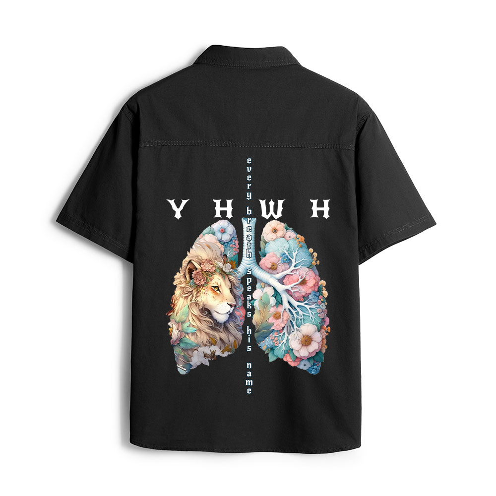 YHWH Lion Christian Work Shirt