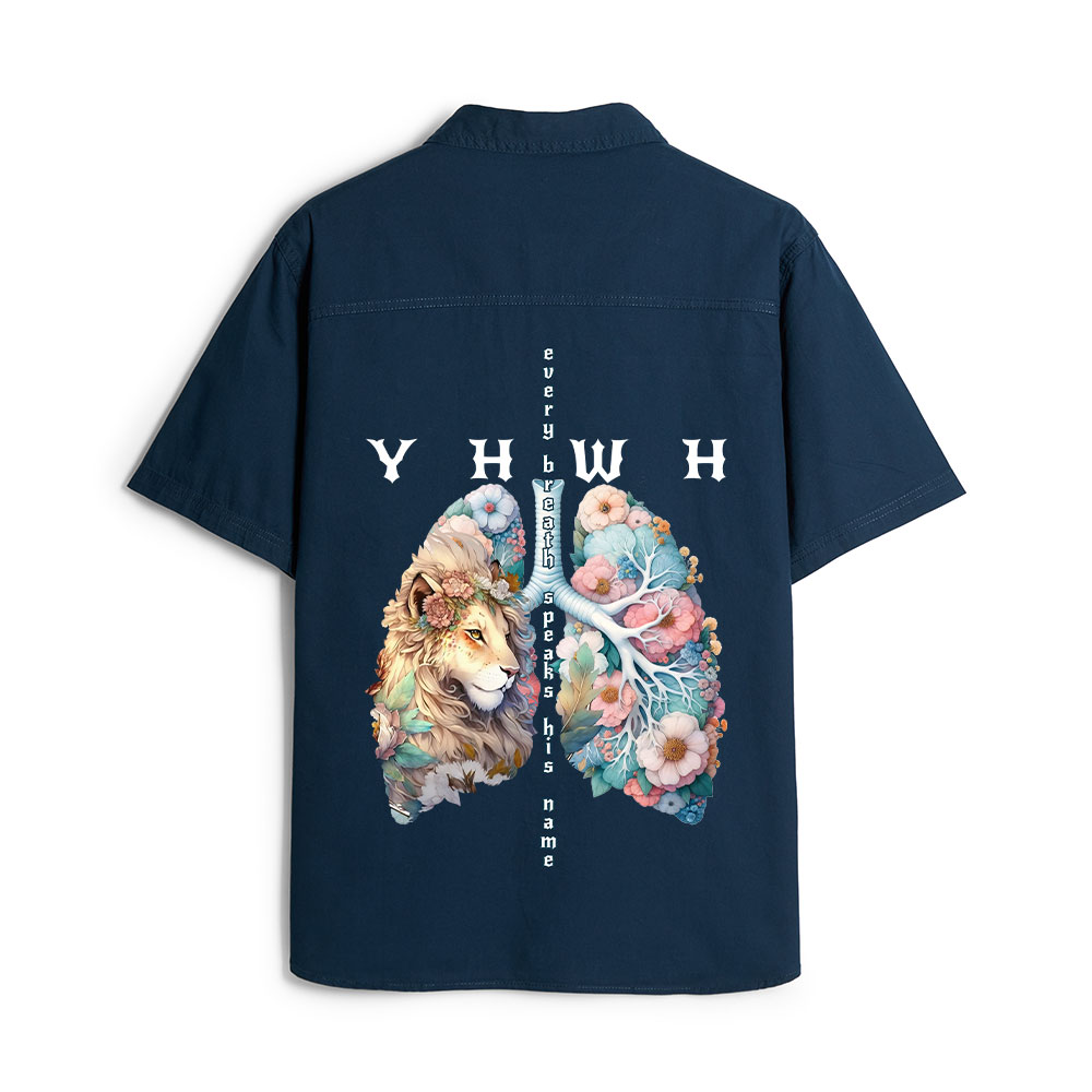YHWH Lion Christian Work Shirt