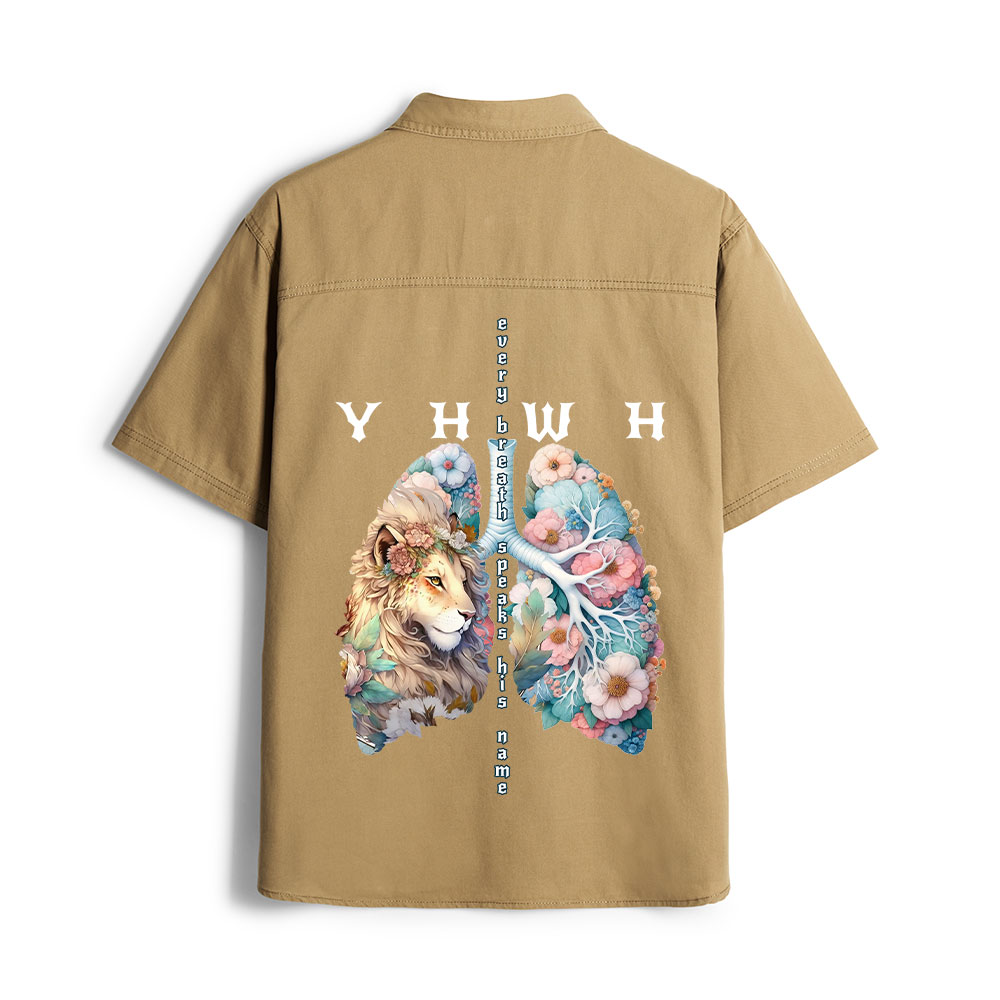 YHWH Lion Christian Work Shirt