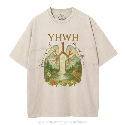 YHWH Lung Christian Washed T-Shirt