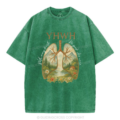 YHWH Lung Christian Washed T-Shirt