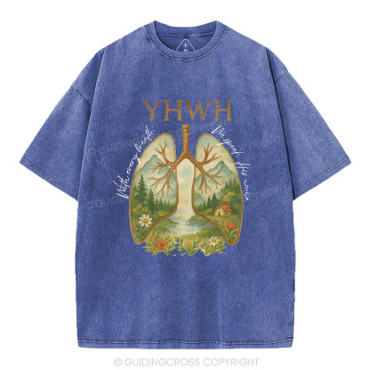 YHWH Lung Christian Washed T-Shirt