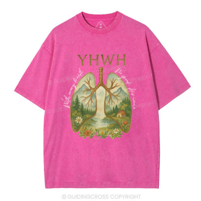 YHWH Lung Christian Washed T-Shirt