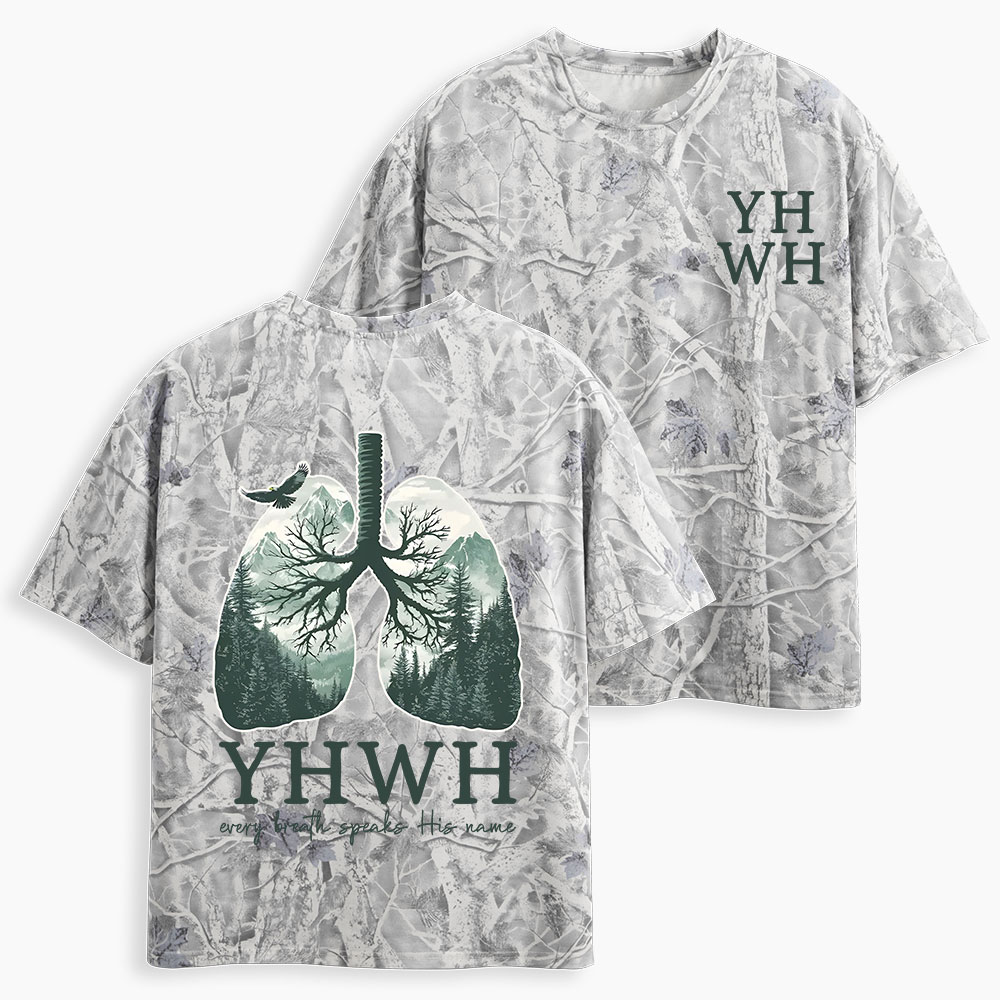 YHWH Nature Christian Camo T-Shirt