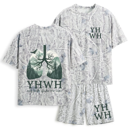 YHWH Nature Christian Camo T-Shirt& Shorts