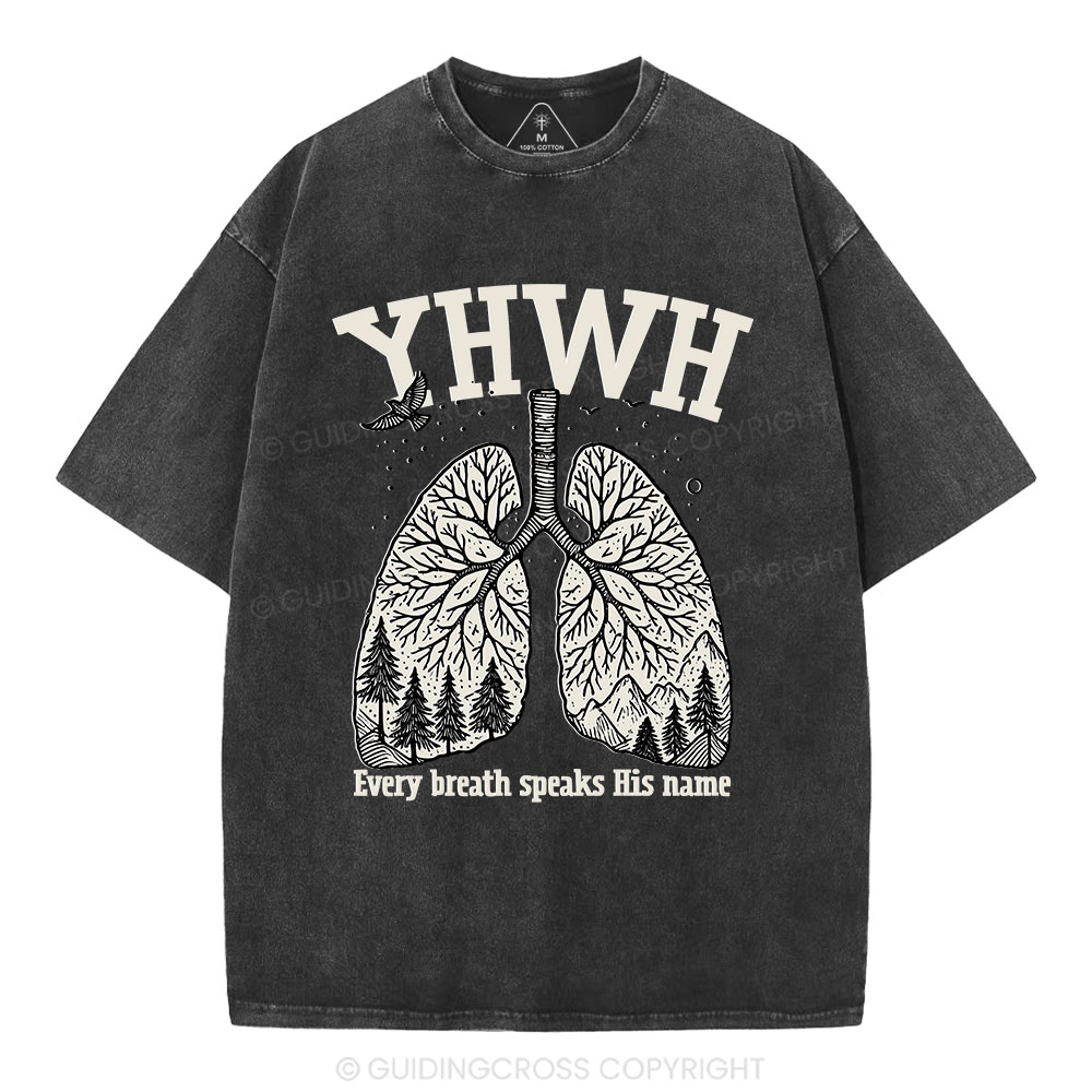 YHWH Nature Christian Washed T-Shirt