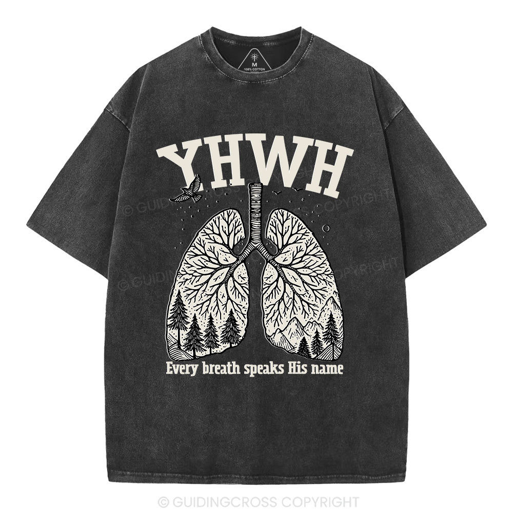 YHWH Nature Christian Washed T-Shirt