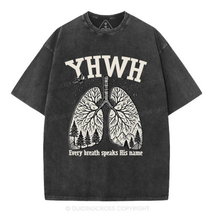 YHWH Nature Christian Washed T-Shirt