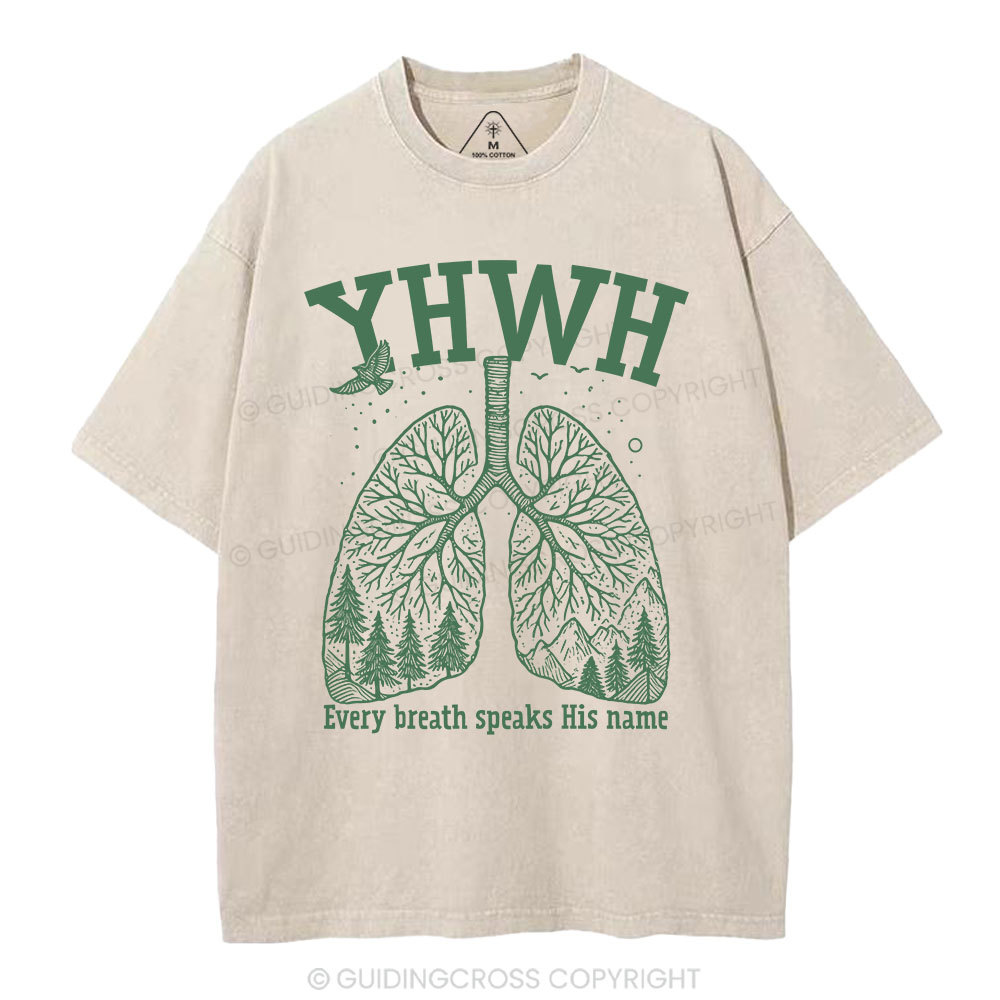 YHWH Nature Christian Washed T-Shirt