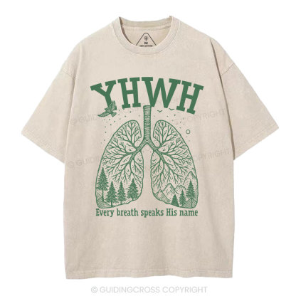 YHWH Nature Christian Washed T-Shirt