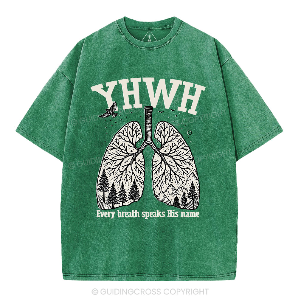 YHWH Nature Christian Washed T-Shirt