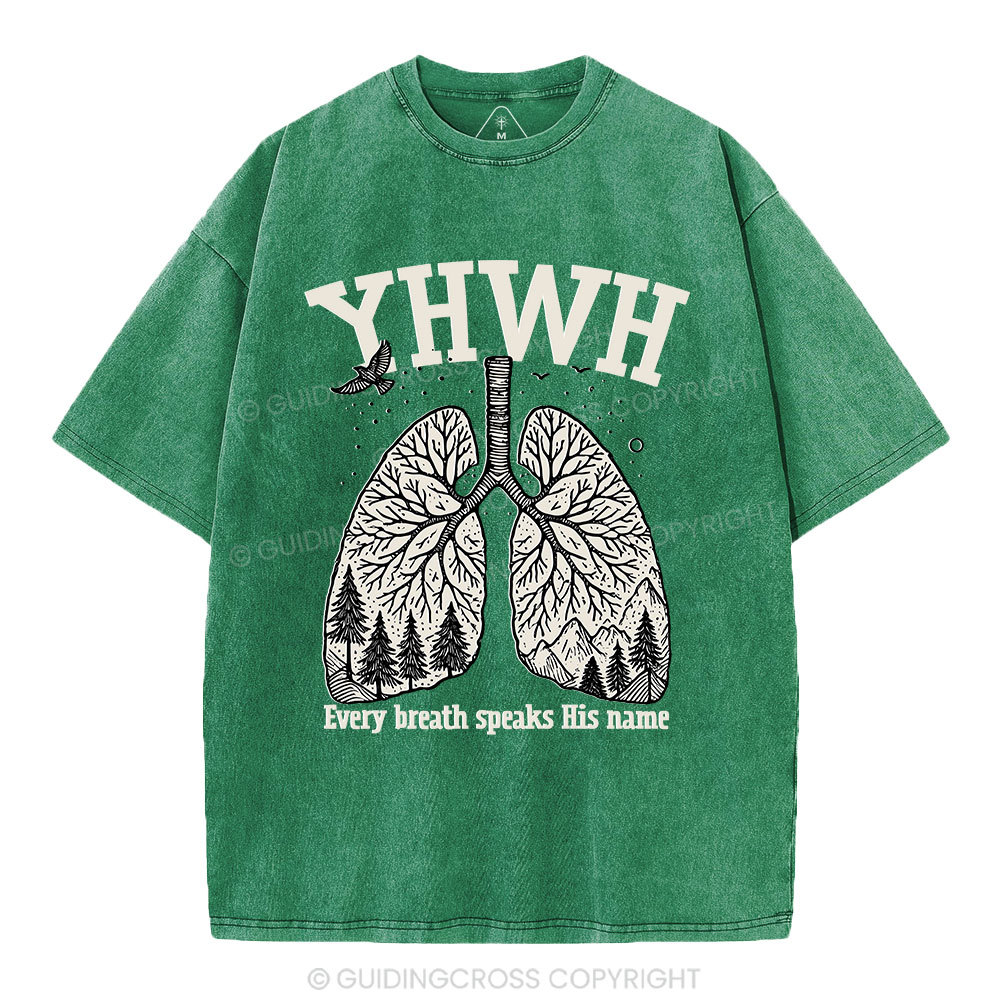 YHWH Nature Christian Washed T-Shirt