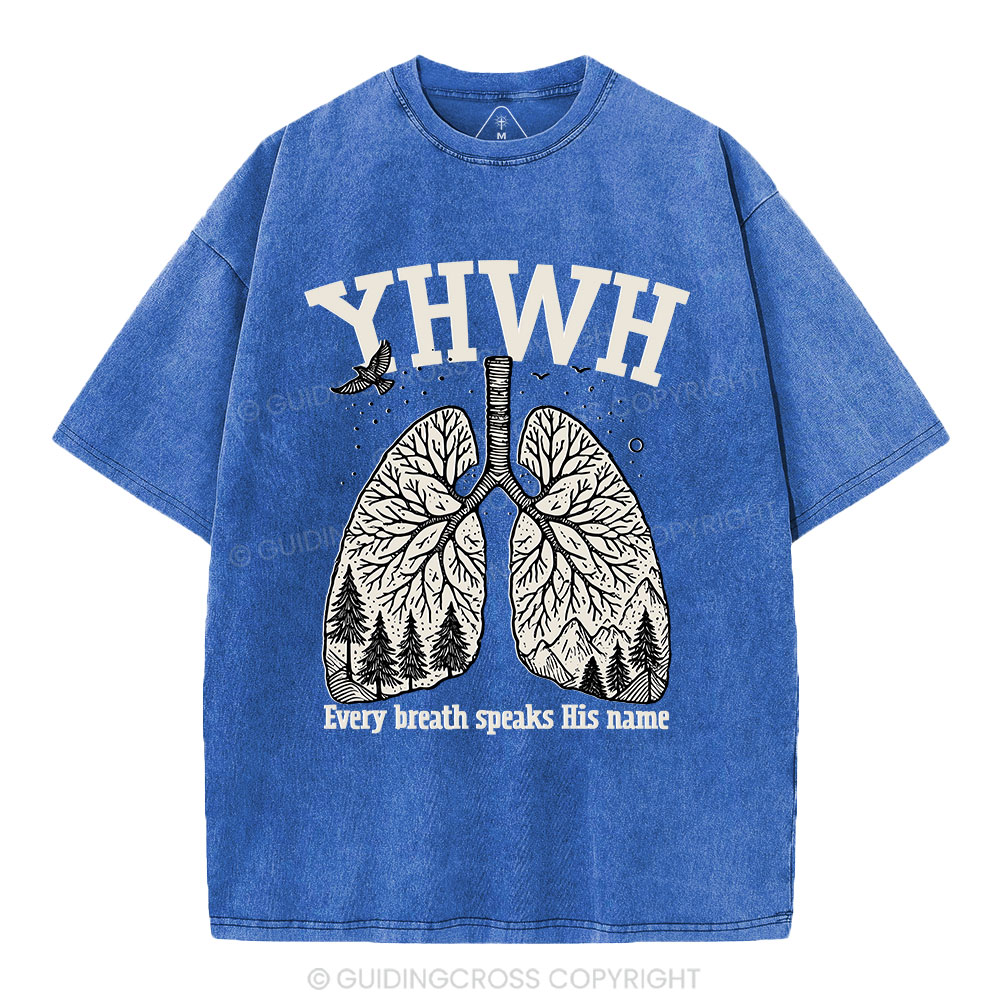 YHWH Nature Christian Washed T-Shirt
