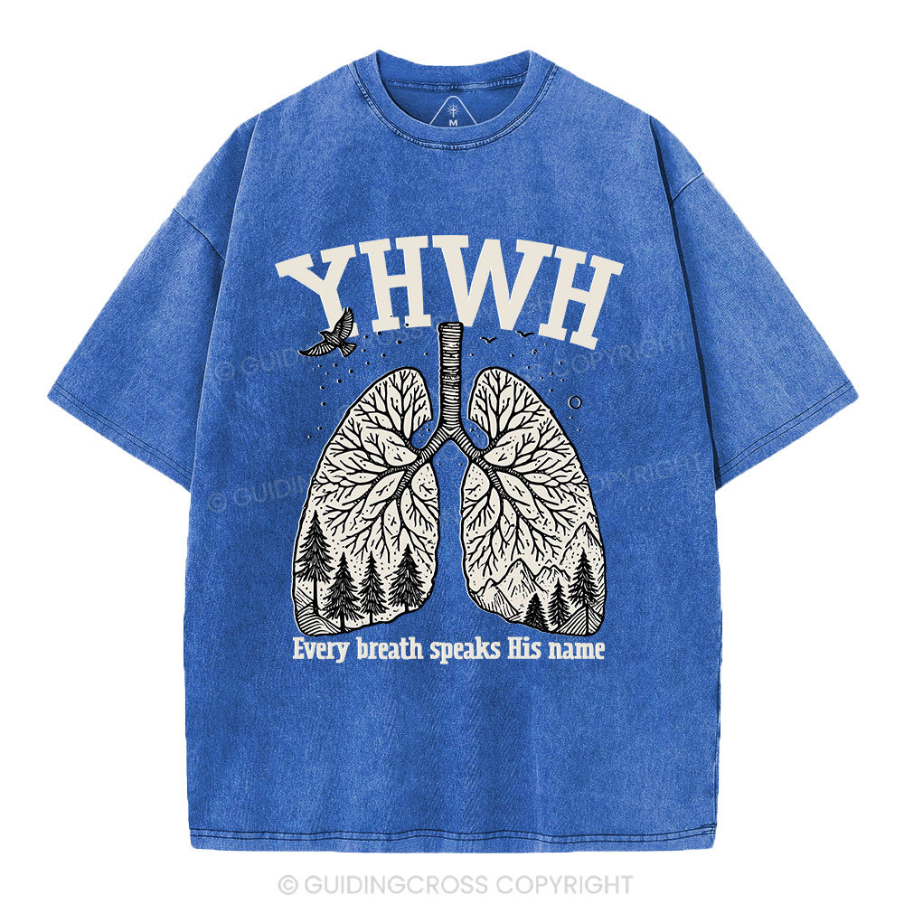 YHWH Nature Christian Washed T-Shirt