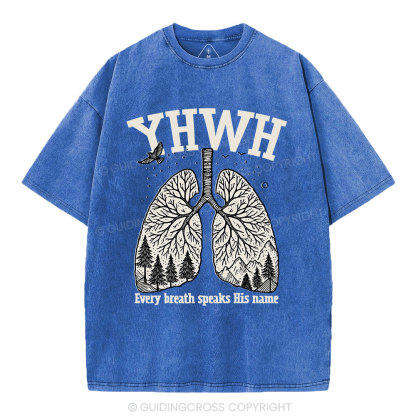 YHWH Nature Christian Washed T-Shirt