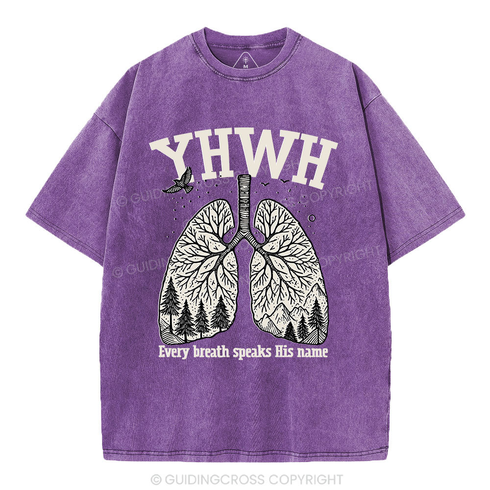 YHWH Nature Christian Washed T-Shirt