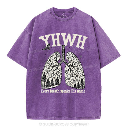 YHWH Nature Christian Washed T-Shirt