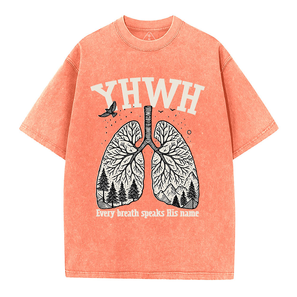 YHWH Nature Christian Washed T-Shirt