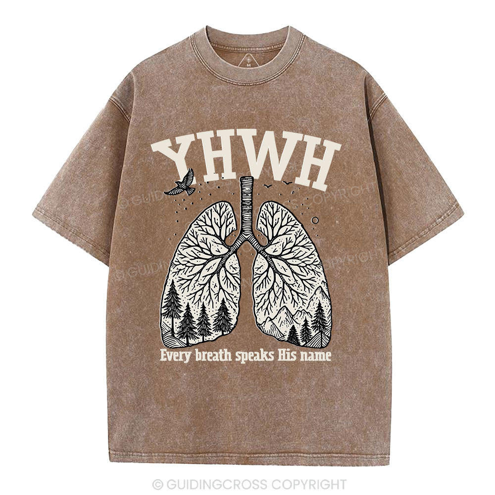 YHWH Nature Christian Washed T-Shirt