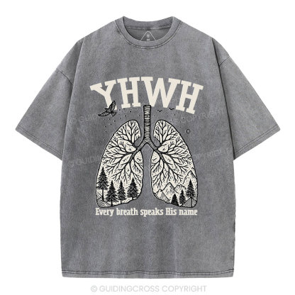 YHWH Nature Christian Washed T-Shirt