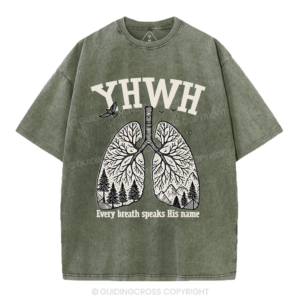 YHWH Nature Christian Washed T-Shirt