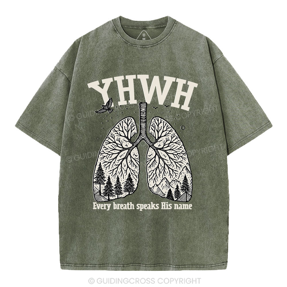 YHWH Nature Christian Washed T-Shirt