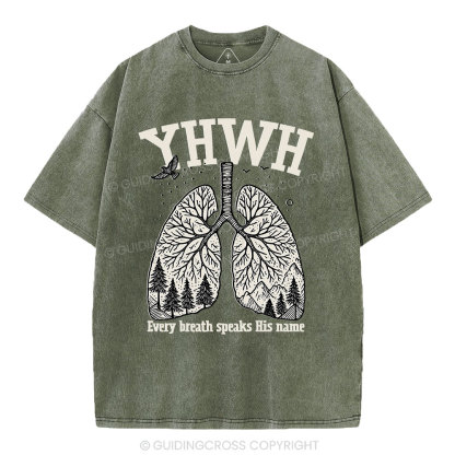 YHWH Nature Christian Washed T-Shirt