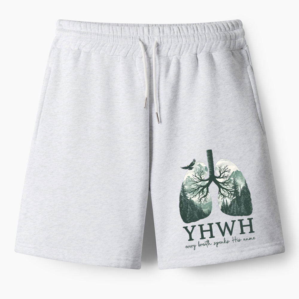 YHWH Nature Lung Christian Fleece Shorts