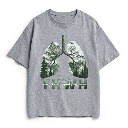 YHWH Nature Outdoors Christian Heavy Cotton T-Shirt