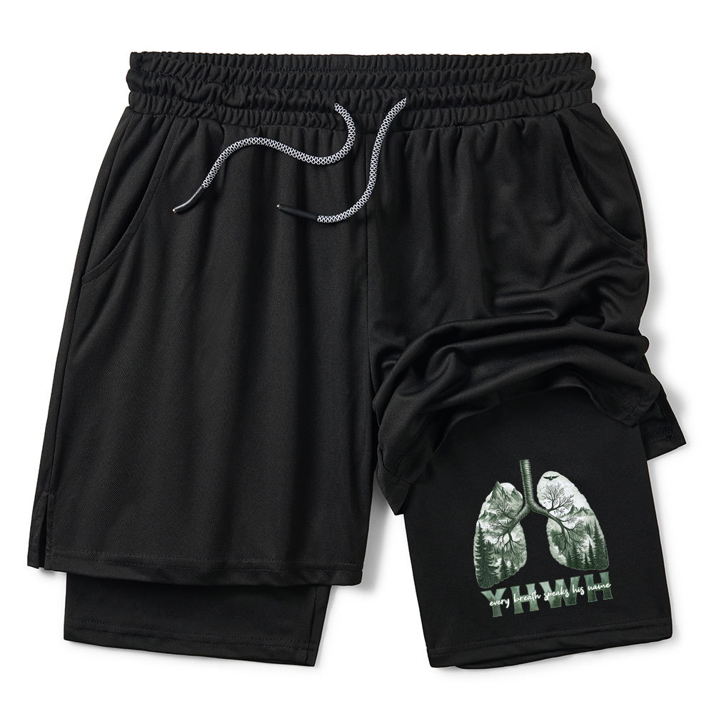 YHWH Nature Outdoors Christian Performance Shorts