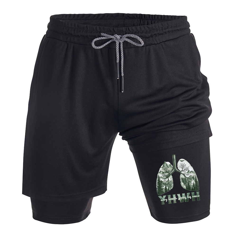 YHWH Nature Outdoors Christian Performance Shorts
