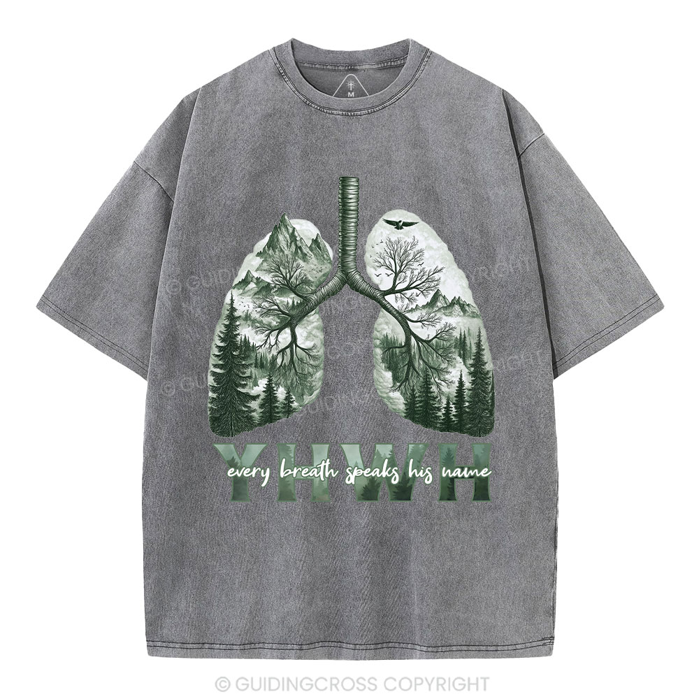 YHWH Nature Outdoors Christian Washed T-Shirt