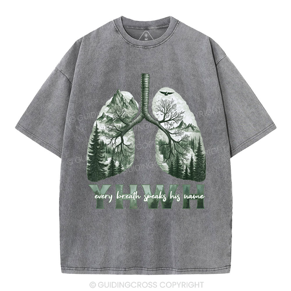 YHWH Nature Outdoors Christian Washed T-Shirt