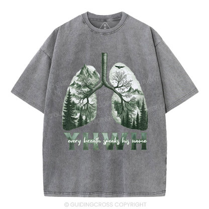 YHWH Nature Outdoors Christian Washed T-Shirt