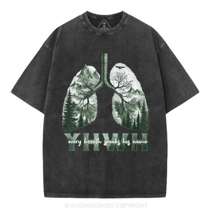 YHWH Nature Outdoors Christian Washed T-Shirt