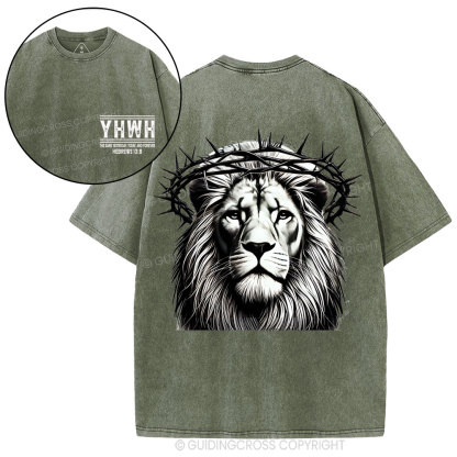 YHWH The Same Yesterday_Today, And Forever Christian Washed T-Shirt