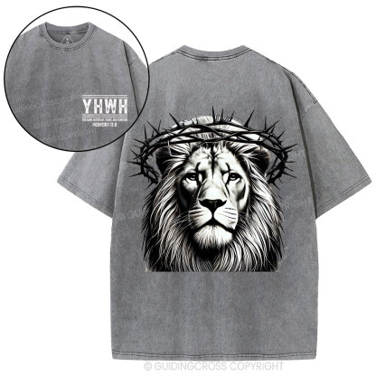 YHWH The Same Yesterday_Today, And Forever Christian Washed T-Shirt
