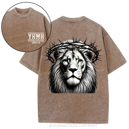 YHWH The Same Yesterday_Today, And Forever Christian Washed T-Shirt
